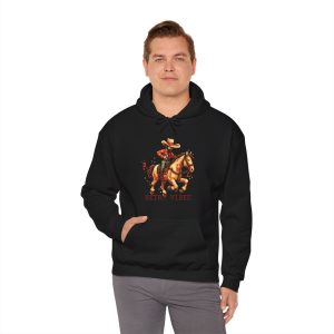 Unisex Hooded Sweatshirt: Arcade Cowboy- Retro Gaming Style | Gift for Gamer | IRLMOG