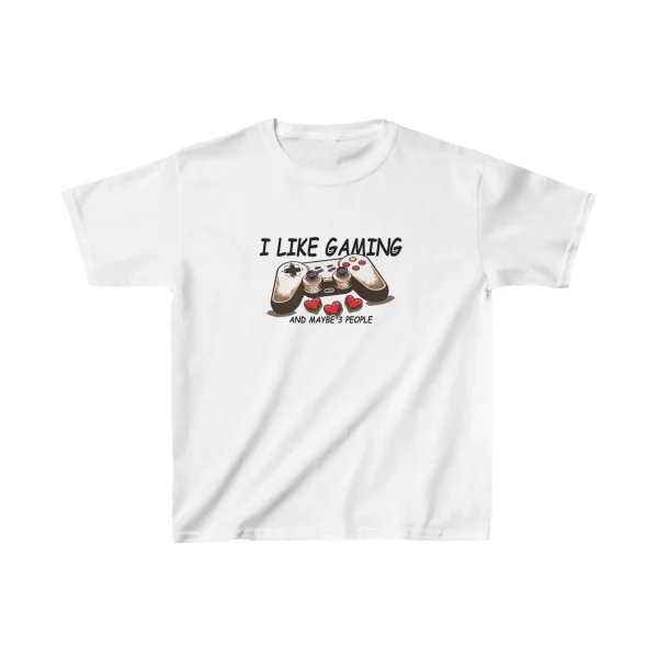 Kids Heavy Cotton Tee: Pixel Passion - Young Gamer Style Kids Heavy Cotton Tee: Pixel Passion - Young Gamer Style