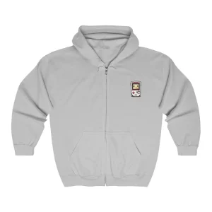 Gamer Hoodie For Headphones - Unisex Full Zip Hooded Sweatshirt