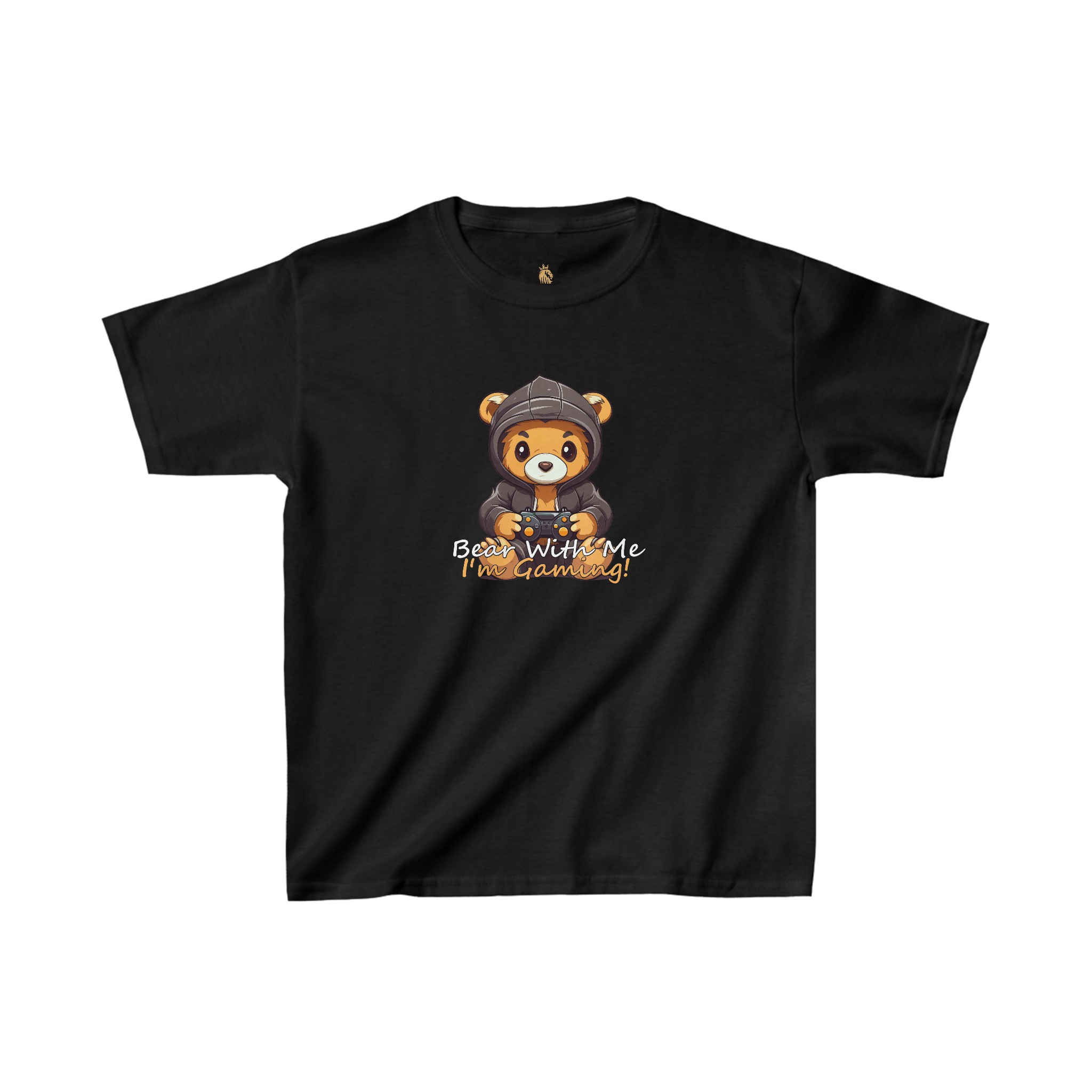 Gaming Clothes Shop - Bear With Me, I’m Gaming Kids’ Heavy Cotton Tee