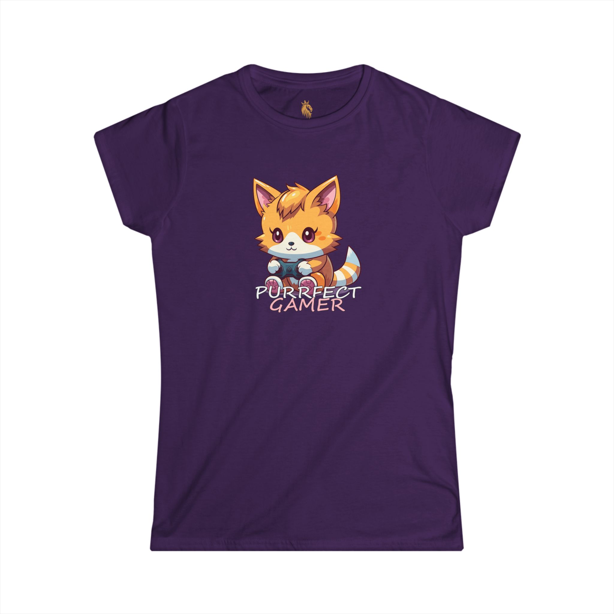Stylish Cartoon Clothes - Purrfect Gamer Women’s Tee
