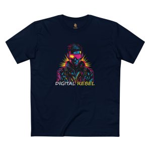 How To Spot a Gamer? – Cyberpunk Digital Rebel Men’s Staple Tee