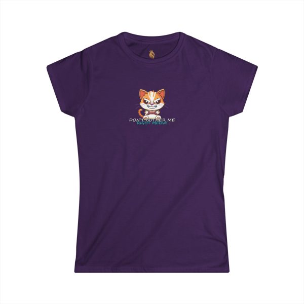 Geek Chic – Don’t Bother Me Right Meow! Women’s Softstyle Tee