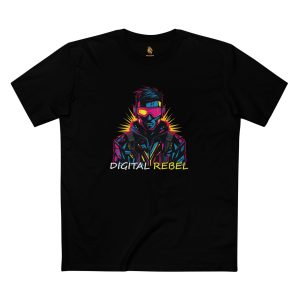 How To Spot a Gamer? – Cyberpunk Digital Rebel Men’s Staple Tee
